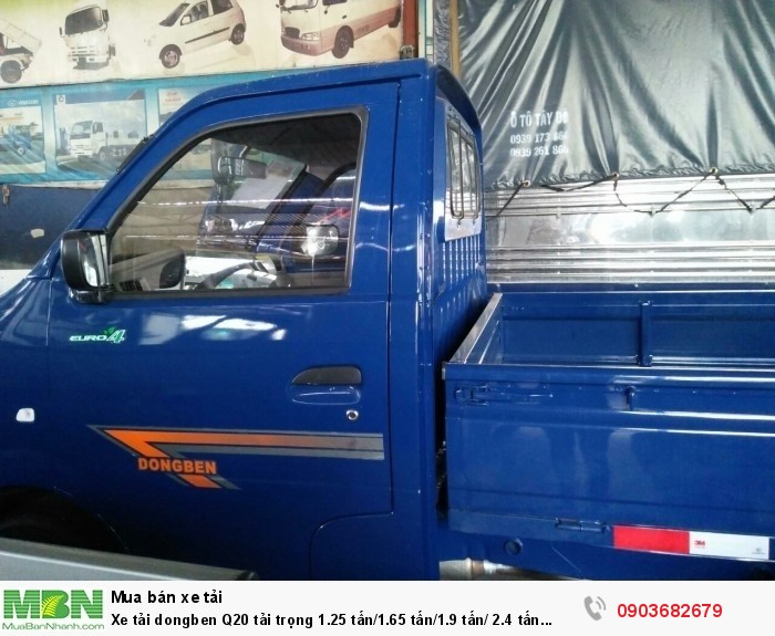 Xe tải dongben Q20 tải trọng 1.25 tấn/1.65 tấn/1.9 tấn/ 2.4 tấn chính hãng