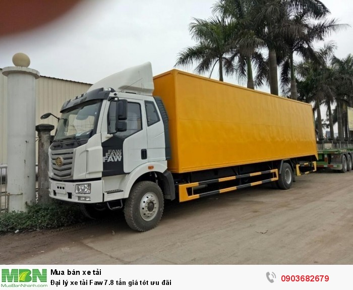Đại lý xe tải Faw 7.8 tấn giá tôt ưu đãi