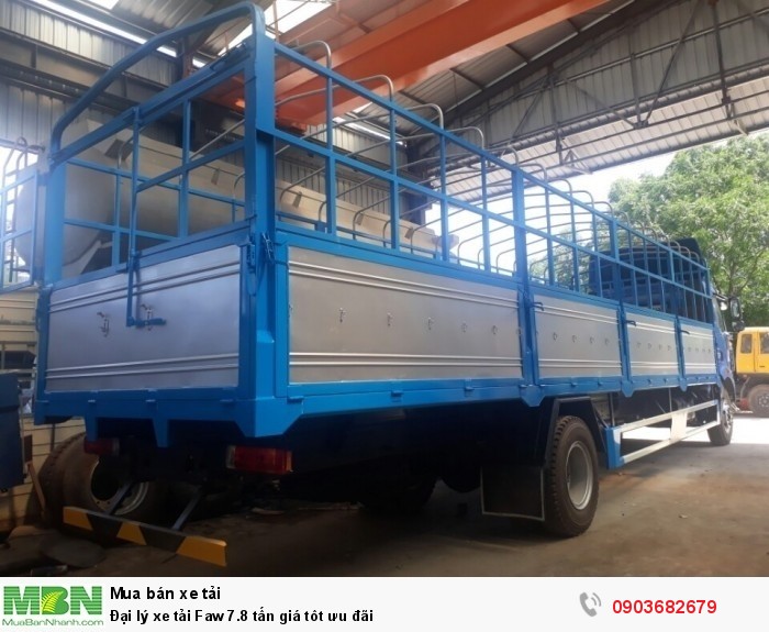 Đại lý xe tải Faw 7.8 tấn giá tôt ưu đãi