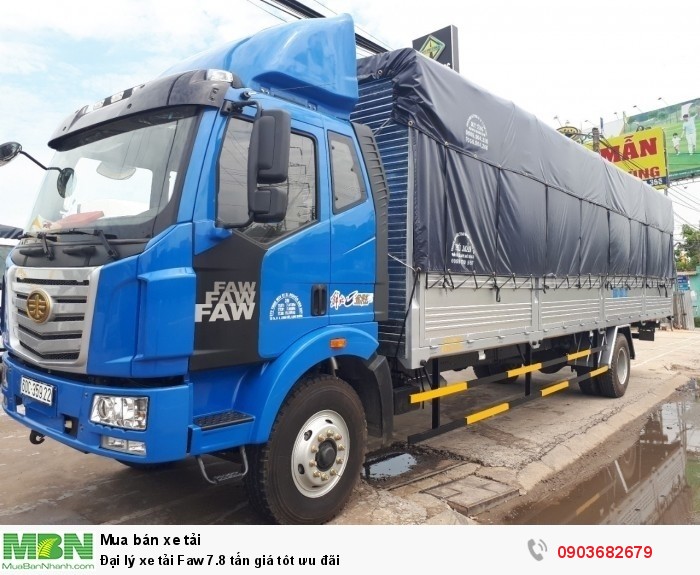 Đại lý xe tải Faw 7.8 tấn giá tôt ưu đãi