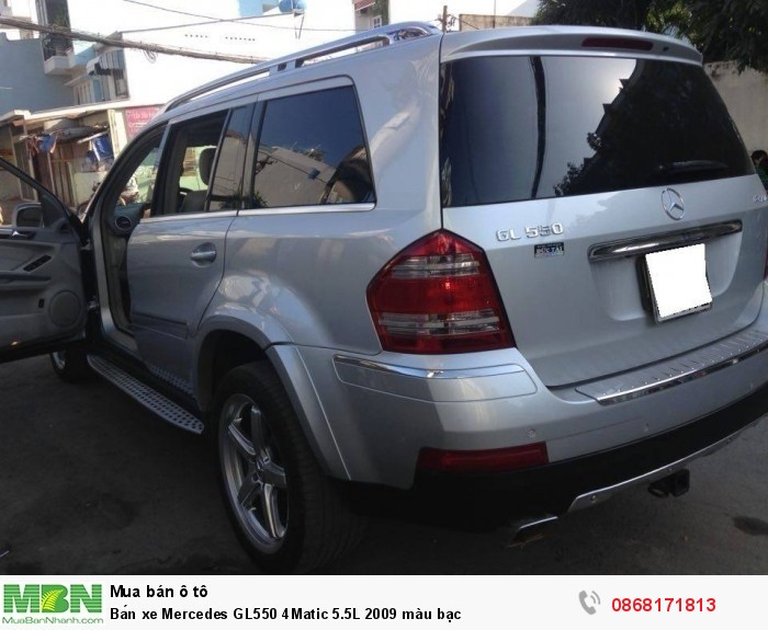 Bán xe Mercedes GL550 4Matic  2009 màu bạc - Anh Lưỡng - MBN:214510 -  0868171813