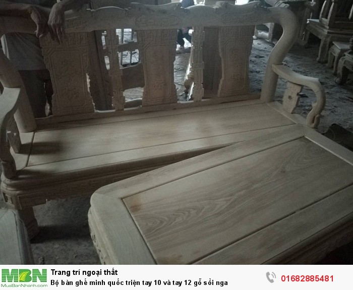 ​Bộ bàn ghế minh quốc triện gỗ sồi nga5