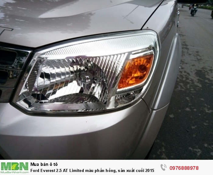 Ford Everest 2.5 AT Limited màu phấn hồng, sản xuất cuối 2015 số tự động