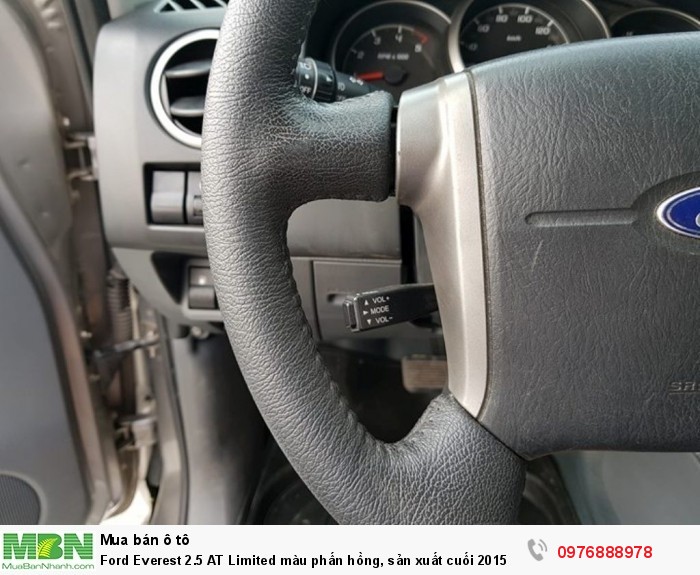 Ford Everest 2.5 AT Limited màu phấn hồng, sản xuất cuối 2015 số tự động