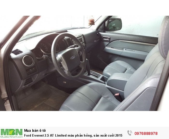 Ford Everest 2.5 AT Limited màu phấn hồng, sản xuất cuối 2015 số tự động
