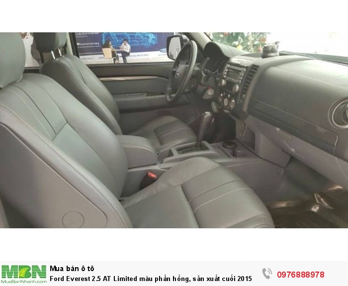 Ford Everest 2.5 AT Limited màu phấn hồng, sản xuất cuối 2015 số tự động