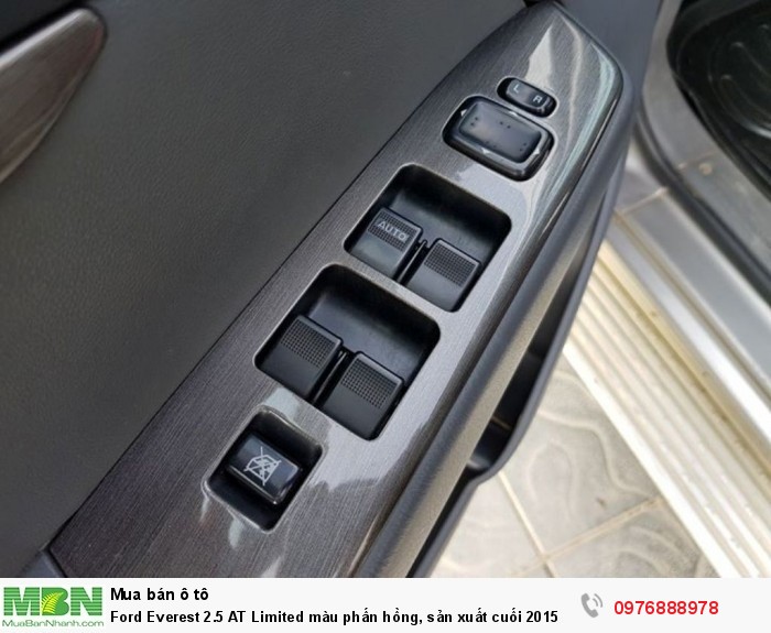 Ford Everest 2.5 AT Limited màu phấn hồng, sản xuất cuối 2015 số tự động