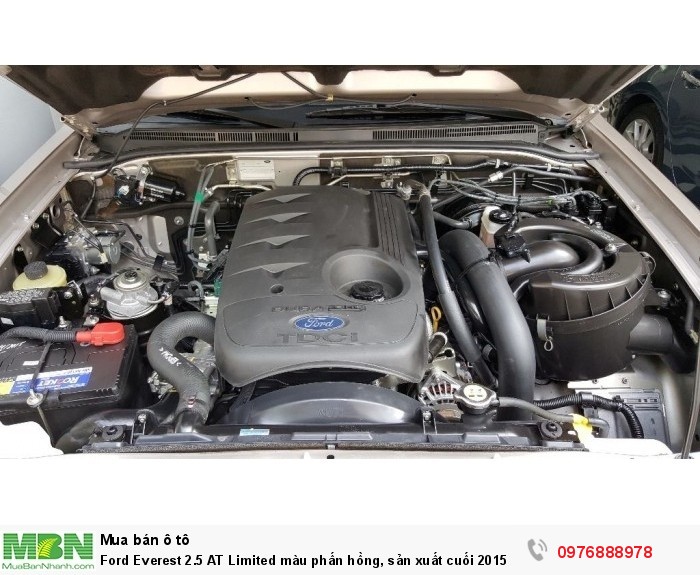 Ford Everest 2.5 AT Limited màu phấn hồng, sản xuất cuối 2015 số tự động