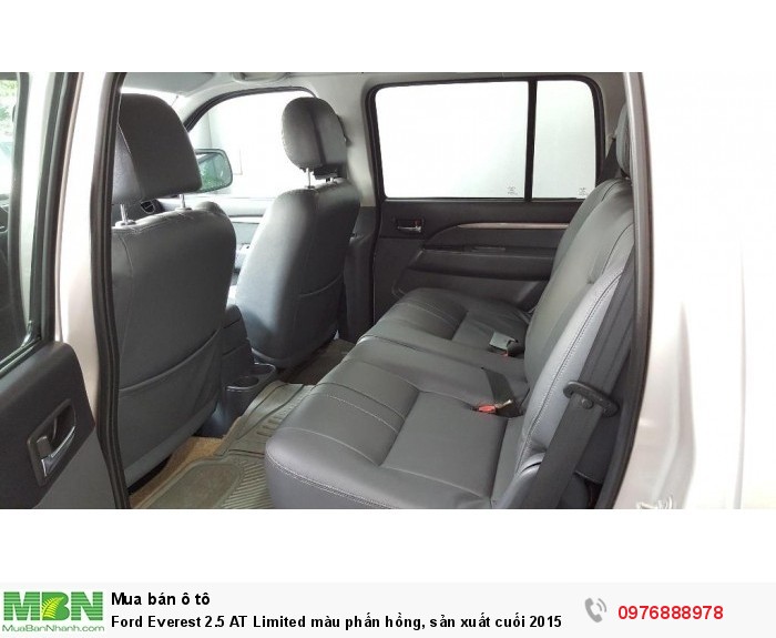 Ford Everest 2.5 AT Limited màu phấn hồng, sản xuất cuối 2015 số tự động