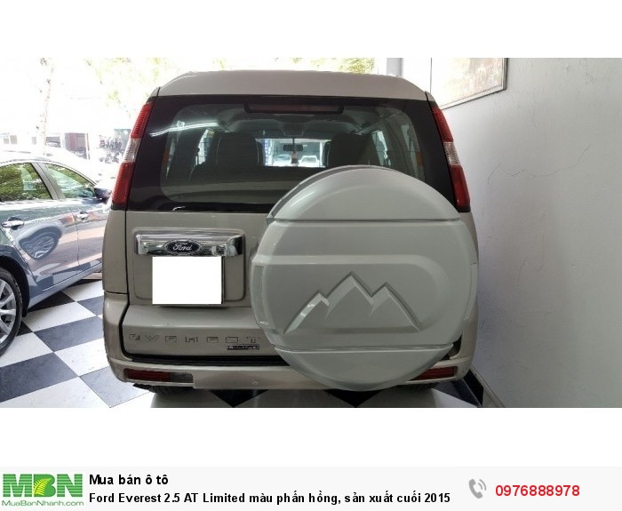 Ford Everest 2.5 AT Limited màu phấn hồng, sản xuất cuối 2015 số tự động