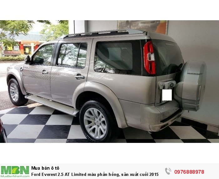 Ford Everest 2.5 AT Limited màu phấn hồng, sản xuất cuối 2015 số tự động