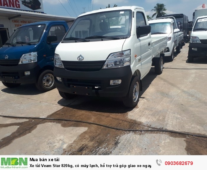 Xe tải Veam Star 820kg, có máy lạnh, hỗ trợ trả góp giao xe ngay