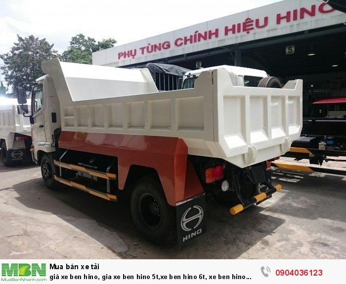 Giá xe ben Hino, gia xe ben Hino 5t, xe ben Hino 6t, xe ben Hino 4,7 khối,