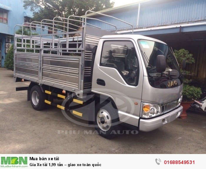 Gía Xe tải 1,99 tấn – giao xe toàn quốc