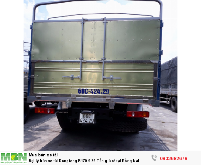 Đại lý bán xe tải Dongfeng B170 9.35 Tấn giá rẻ tại Đồng Nai