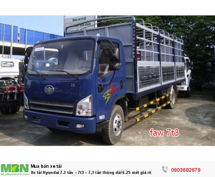 Xe tải Hyundai 7.3 tấn – 7t3 – 7,3 tấn thùng dài 6.25 mét