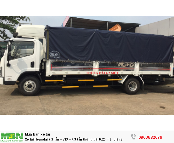 Xe tải Hyundai 7.3 tấn – 7t3 – 7,3 tấn thùng dài 6.25 mét giá rẽ