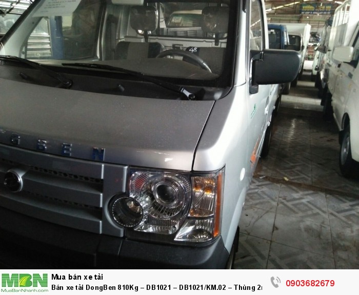 Bán xe tải DongBen 810Kg – DB1021 – DB1021/KM.02 – Thùng 2m5