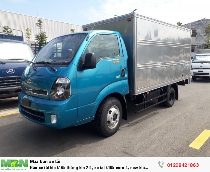Bán xe tải kia k165 thùng kín 2t4, xe tải k165 euro 4, new kia k250