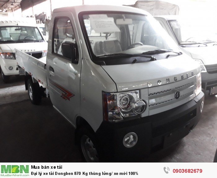 Đại lý xe tải Dongben 870 Kg thùng lửng/ xe mới 100%