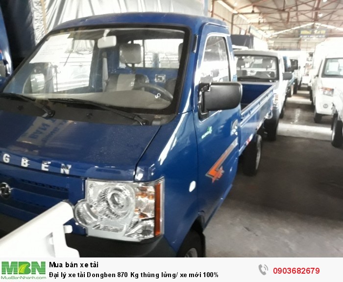 Đại lý xe tải Dongben 870 Kg thùng lửng/ xe mới 100%