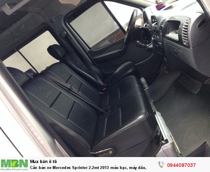 Cần bán xe Mercedes Sprinter 2.2mt 2013 màu bạc, máy dầu,