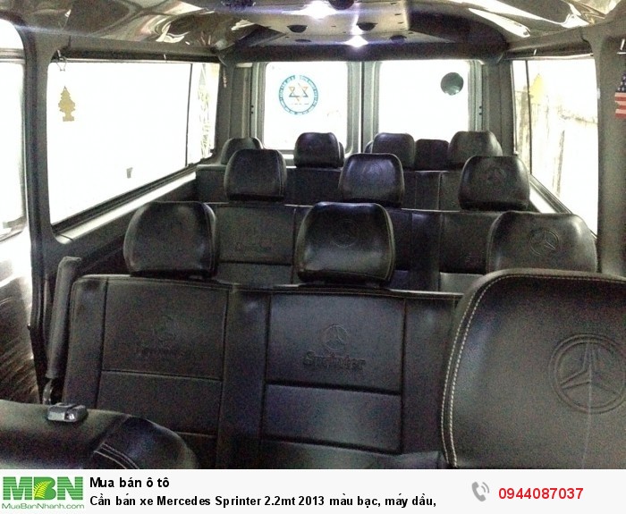 Cần bán xe Mercedes Sprinter 2.2mt 2013 màu bạc, máy dầu,