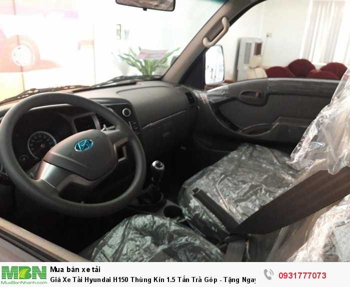 Giá Xe Tải Hyundai H150 Thùng Kín 1.5 Tấn  Trả Góp - Tặng Ngay Định Vị GPS