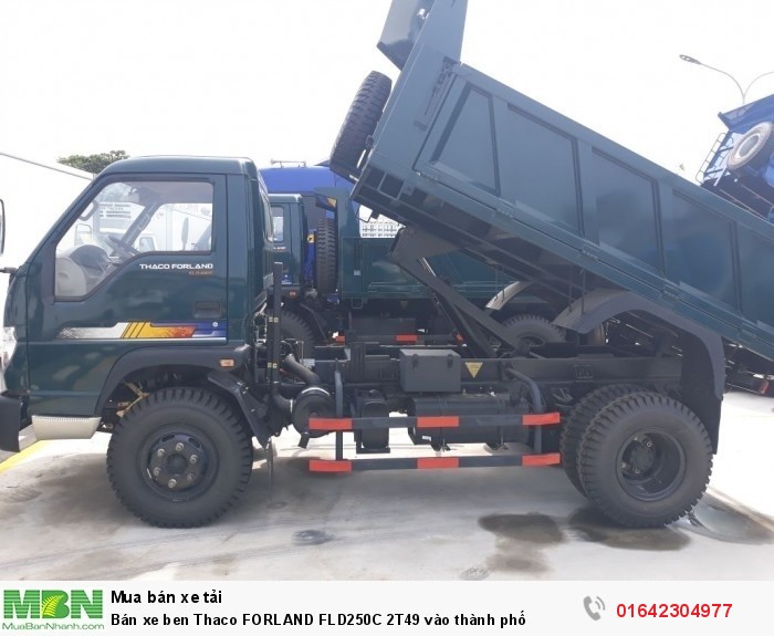 Bán xe ben Thaco FORLAND FLD250C 2T49 vào thành phố