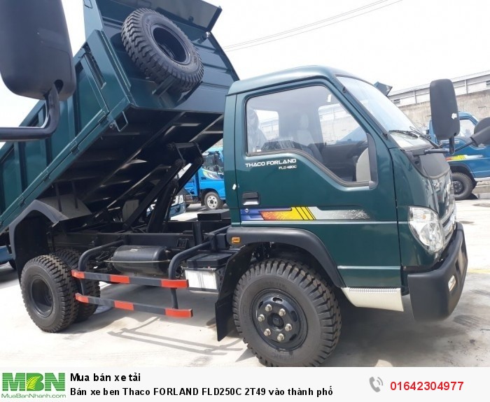 Bán xe ben Thaco FORLAND FLD250C 2T49 vào thành phố