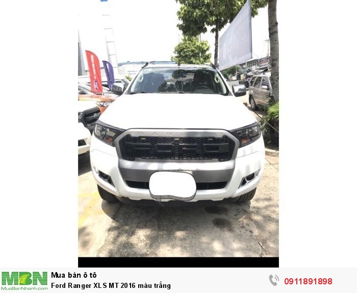 Ford Ranger XLS MT 2016 màu trắng