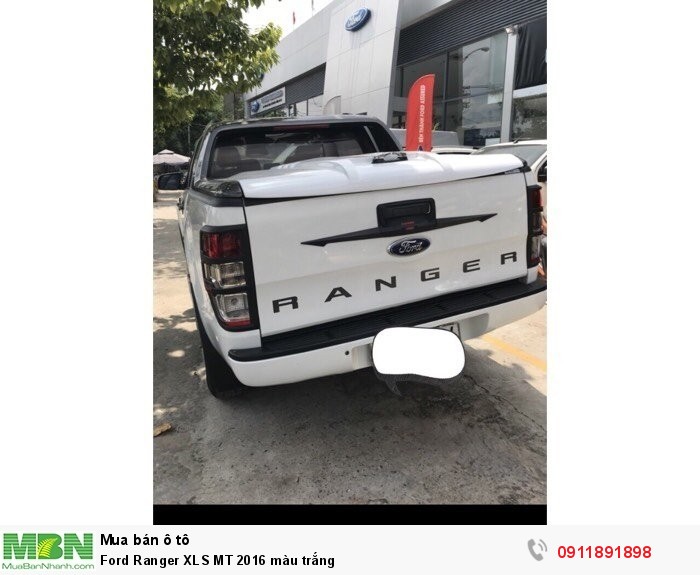 Ford Ranger XLS MT 2016 màu trắng