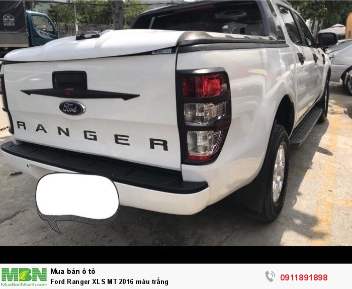 Ford Ranger XLS MT 2016 màu trắng