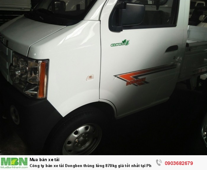 Công ty bán xe tải Dongben thùng lửng 870kg giá tốt nhất tại Phú Mẫn