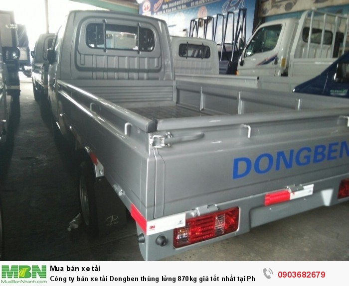 Công ty bán xe tải Dongben thùng lửng 870kg giá tốt nhất tại Phú Mẫn