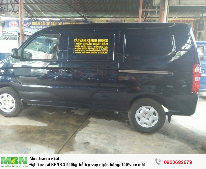 Đại lí xe tải KENBO 950kg hỗ trợ vay ngân hàng/ 100% xe mới