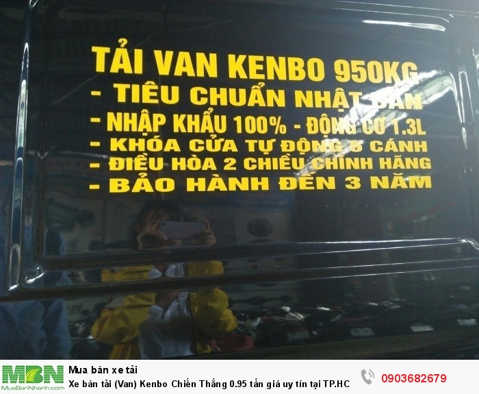Xe bán tải (Van) Kenbo Chiến Thắng 0.95 tấn giá uy tín tại TP.HCM