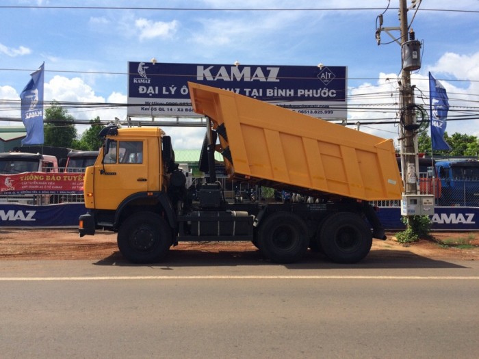 Xe ben Kamaz 65115 (6x4), Bán xe ben 15 tấn Kamaz mới tại Bình dương, Bình Phước, Tây Ninh