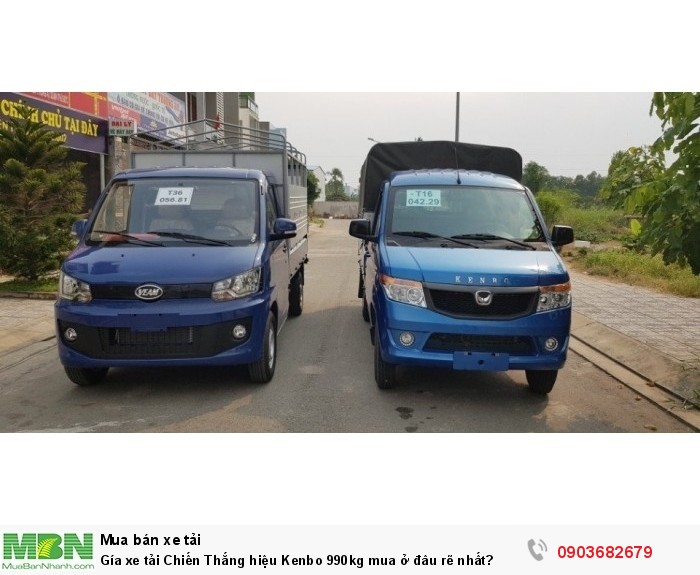 Gía xe tải Chiến Thắng hiệu Kenbo 990kg mua ở đâu rẽ nhất?