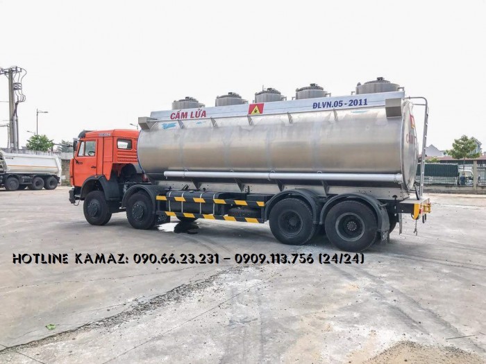 Xe bồn xăng dầu Kamaz 18m3 & 25m3