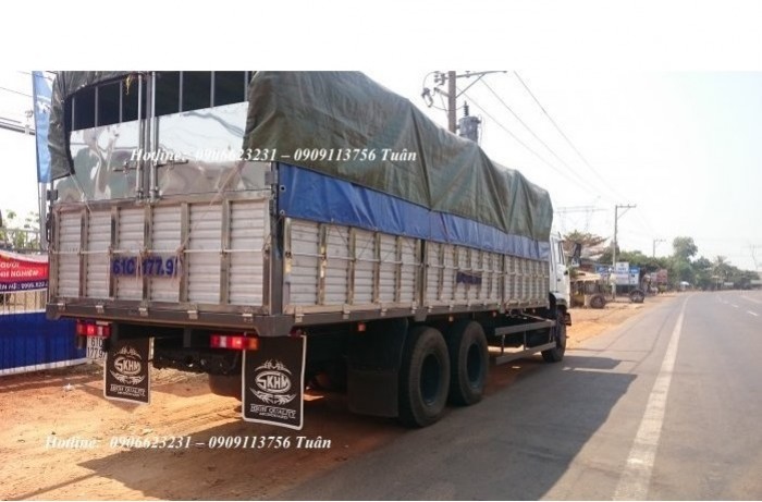 Bán xe tải thùng Kamaz 3 chân | Kamaz 65117 thùng 7m8 nhập  khẩu