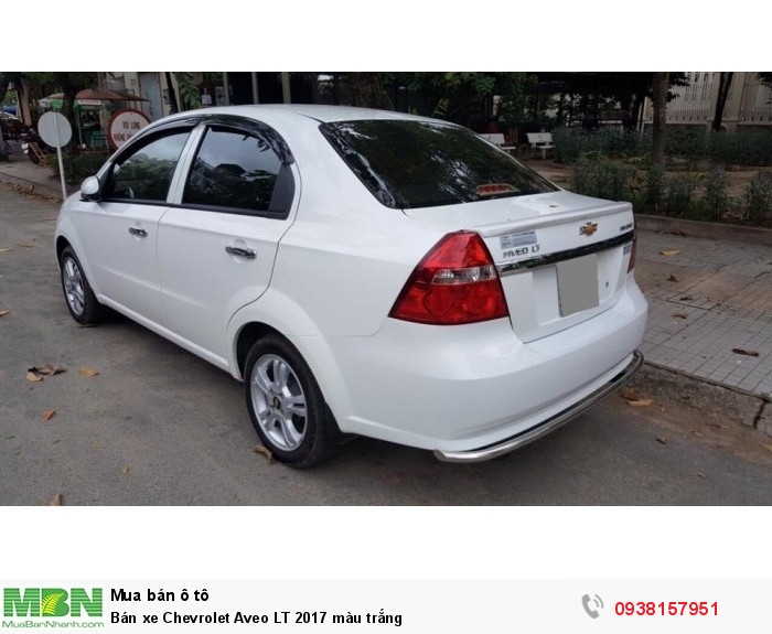 Bán xe Chevrolet Aveo LT 2017 màu trắng