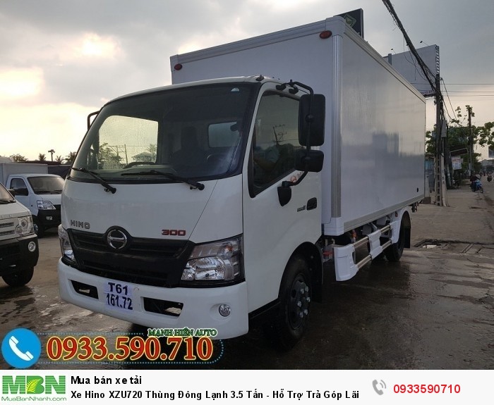 Xe Hino XZU720 Thùng Đông Lạnh 3.5 Tấn - Hỗ Trợ Trả Góp Lãi Suất Ưu Đãi