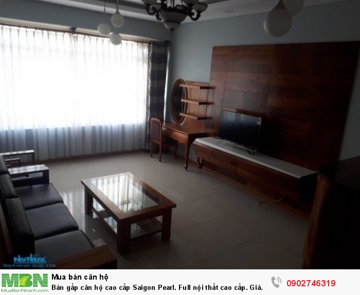 Bán gấp căn hộ cao cấp Saigon Pearl. Full nội thất cao cấp. Giá rẻ nhẩt thị trường