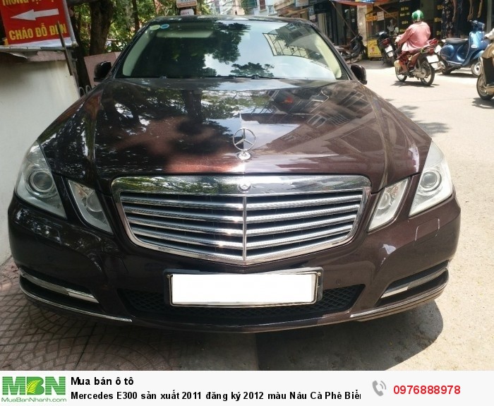 Mercedes E300 sản xuất 2011 đăng ký 2012 màu Nâu Cà Phê Biển Hà Nội