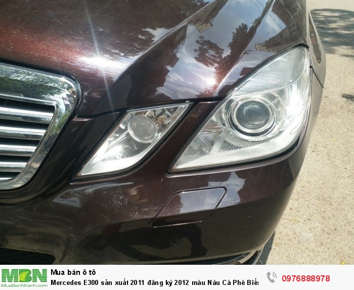 Mercedes E300 sản xuất 2011 đăng ký 2012 màu Nâu Cà Phê Biển Hà Nội