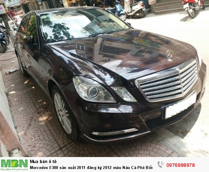 Mercedes E300 sản xuất 2011 đăng ký 2012 màu Nâu Cà Phê Biển Hà Nội