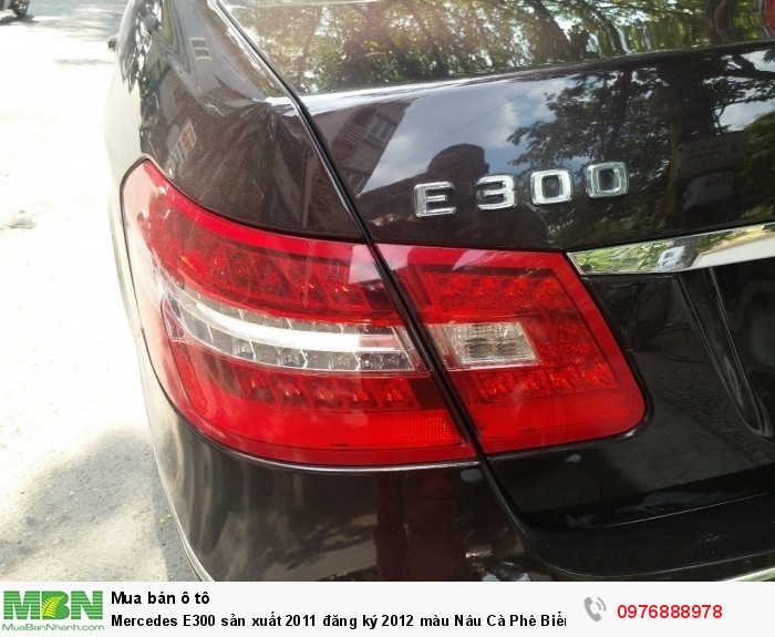 Mercedes E300 sản xuất 2011 đăng ký 2012 màu Nâu Cà Phê Biển Hà Nội