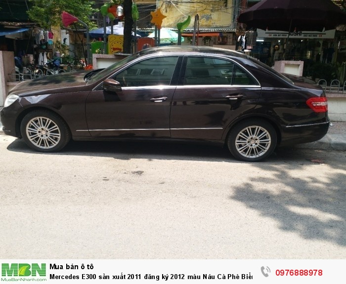 Mercedes E300 sản xuất 2011 đăng ký 2012 màu Nâu Cà Phê Biển Hà Nội