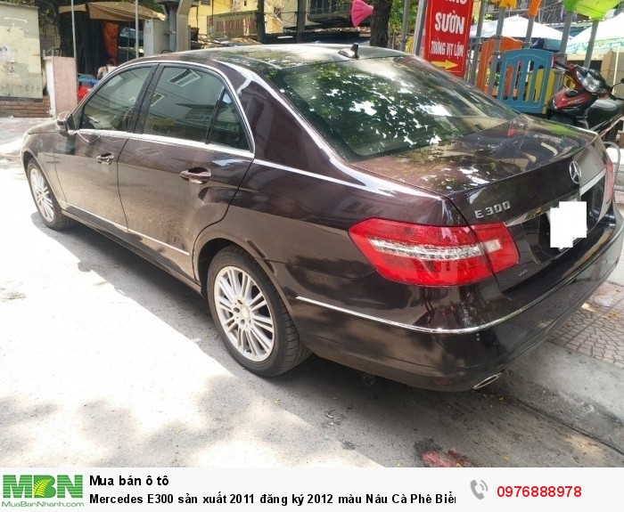 Mercedes E300 sản xuất 2011 đăng ký 2012 màu Nâu Cà Phê Biển Hà Nội
